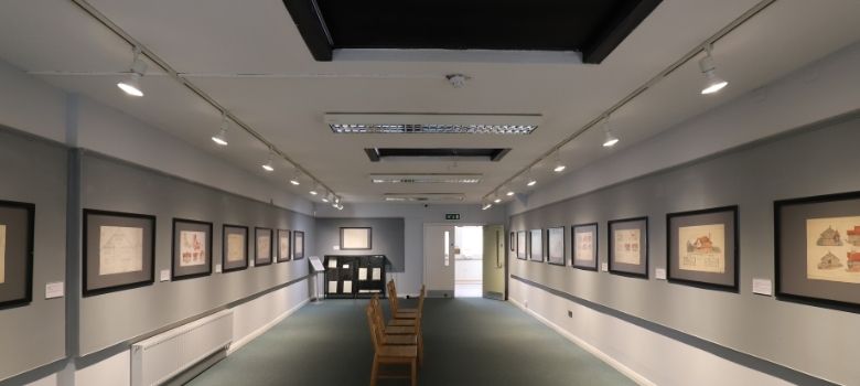 Photo of an art display