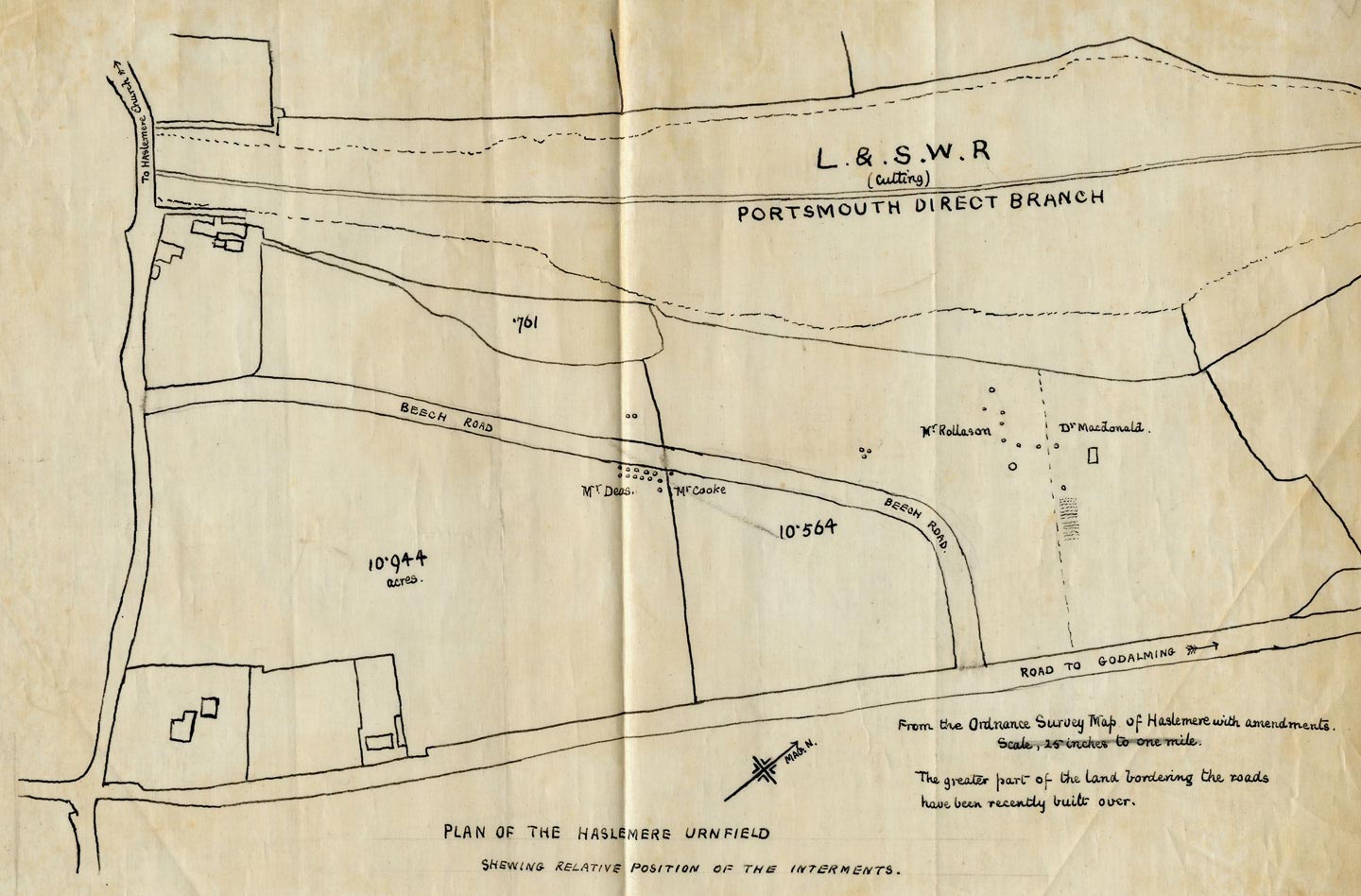 Map of Sites 1903 and 1905