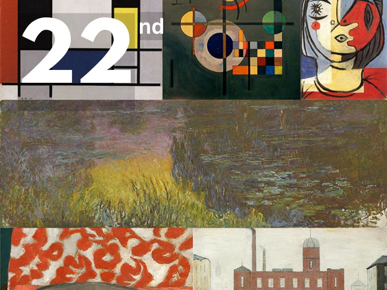 Montage of modern artworks