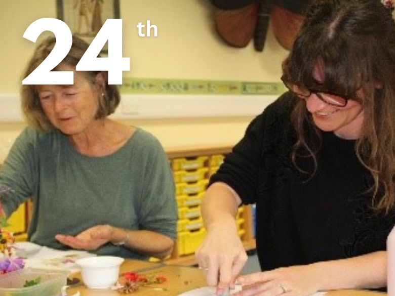 Women enjoying a crafting workshop