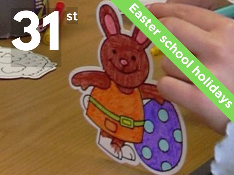 Children's Easter bunny cut-out