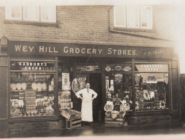 Old photograph of a shop