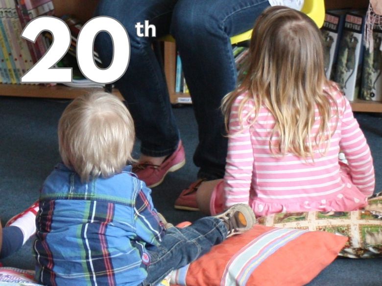 Children listening to a story