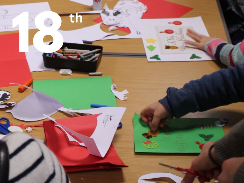 Children doing arts and crafts