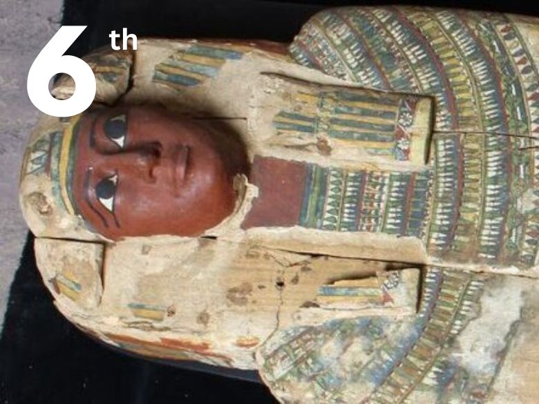 An Egyptian mummy