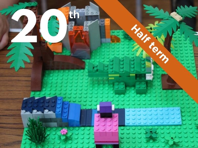 A LEGO scene
