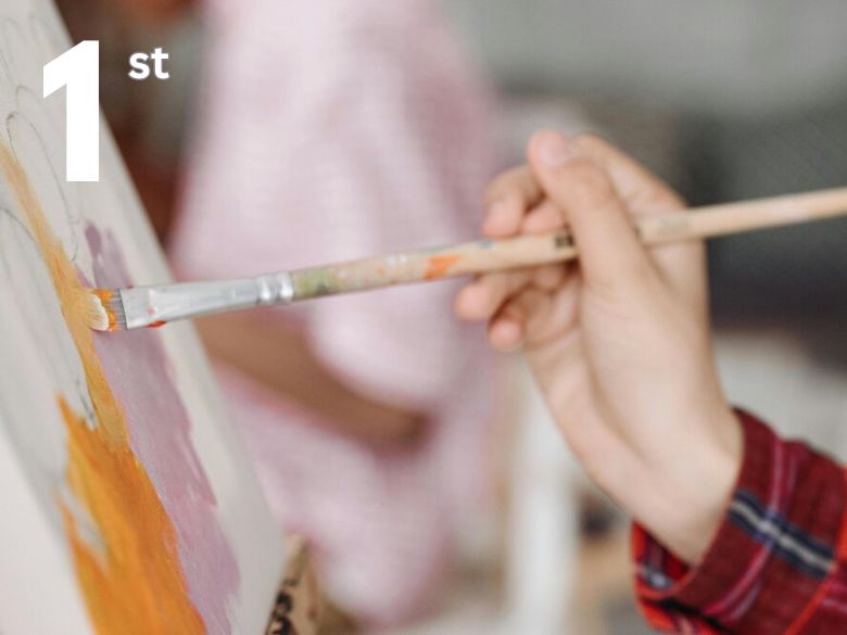 paintbrush and canvas