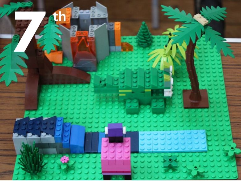 A LEGO scene