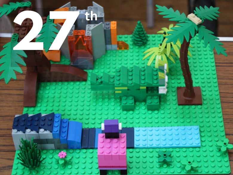 A LEGO scene