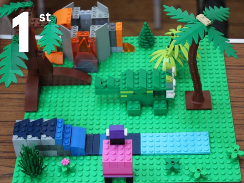 A LEGO scene
