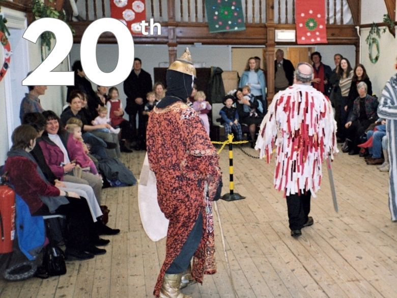 A mummers performance