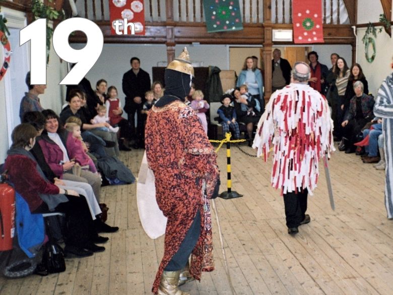 The Haslemere Mummers performing