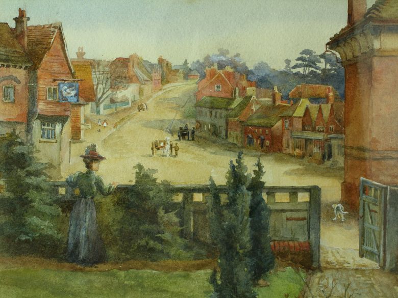 Painting of Haslemere High Street